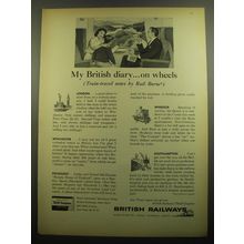 1960 British Railways Ad - My British diary on wheels