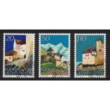 Liechtenstein Vaduz Castle 3v 1986 CTO SG#886-890