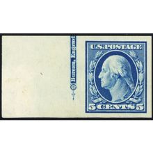 347, Mint Superb NH 5¢ Imperforate Washington - Stuart Katz