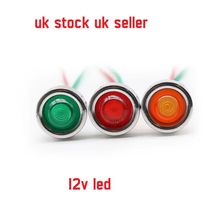 3 x 12V 10mm Led Indicator Light Pilot Dash Dashboard Panel Warning Lamp