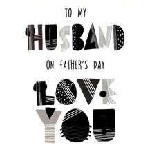 To My Husband On Father's Day - Father's Day Greeting Card - 24080