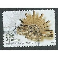 AUS 2012 60c (S/A) 'RISING SUN BADGE 1969- 91' FINE USED (EBID36-466)