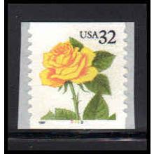3054 32c Yellow Rose Very Fine MNH CNS 5455 PA6929