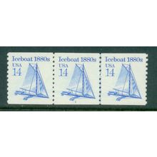 2134 14c Iceboat Very Fine MNH Dry Gum PNC 1/3 W0410