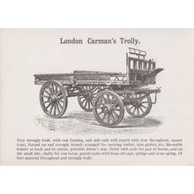 London Bristol Carmans Trolly Van Postcard