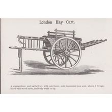 London Hay Cart Postcard