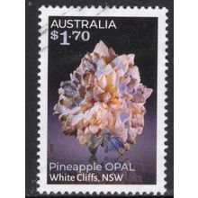 AUSTRALIA: 2025, $1.70 PINEAPPLE OPAL DOMESTIC, USED SHEET PERF STAMP 372/3 +