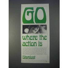 1966 Stardust Hotel Ad - Go Where the Action Is
