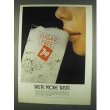 1978 Sugar Free 7up Soda Ad - Taste More Taste