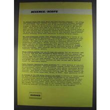 1980 Hughes Aircraft Ad - Track Ballistic Missiles