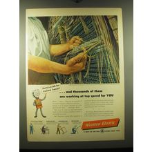 1948 Western Electric Ad - art by James Bingham - and thousands of them