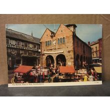 THE MARKET, ROSS-ON-WYE, Herefordshire used postcard by E T W Dennis 1978 pm =
