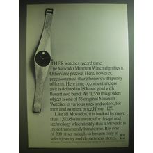 1974 Movado Museum Watch Ad - Other watches record time