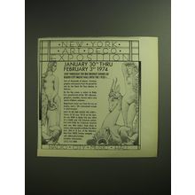 1974 New York Art Deco Exposition Advertisement