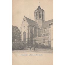 Termonde Eglise Notre Dame Belgium Old Postcard