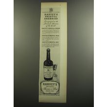 1952 Harvey's Bristol Cream Sherry Ad - Harvey's Bristol Sherries