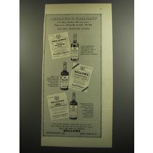 1952 Bellows Ad - Scotch, Partner's Choice Whiskey and Club Special Bourbon