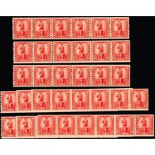 WS12, Mint F-VF NH 27 Pairs In Strips/6 CV $162.+ - Stuart Katz