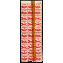 C33, MNH 5¢ P.O. Tape Splice Freak Error Block of 30 Stamps - Stuart Katz