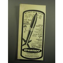 1968 Centuri Javelin Model Rocket Ad - Blast off into space