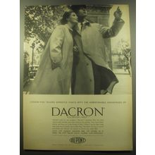 1959 Du Pont Dacron Ad - London Fog Tailors versatile coats