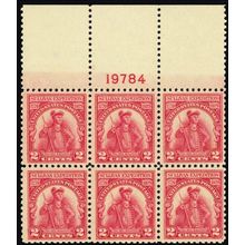 657, Mint NH Top Plate Block * Stuart Katz