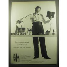 1959 Hiram Walker Imperial Whiskey Ad - Knowledgeable people serve Imperial