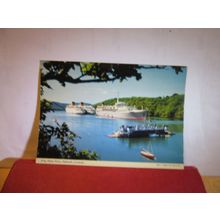 KING HARRY FERRY, FALMOUTH, CORNWALL used postcard by John Hinde 1980 pm =