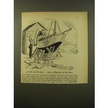 1961 Bigelow Carpet Advertisement - Art by Mel Scott - Betty-Ann Commodore's Cup