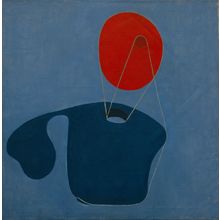 Meret Oppenheim - Red Head, Blue Body Poster Canvas Movie Film Print A0 A1 A2 A3