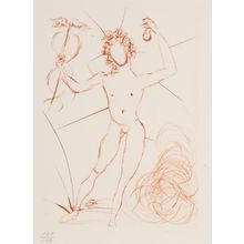 Salvador Dalí (1904-1989). Mercure, from Album, 1968 Poster Canvas Movie Film Pr