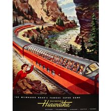 OLYMPIAN HIAWATHA 1953 Poster Canvas Movie Film Print A0 A1 A2 A3 A4 A5 A6 Art W