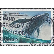 AUSTRALIA, MAMMALS, Humpback Whale, blue 2006, 50c, #3