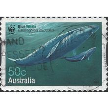 AUSTRALIA, MAMMALS, Blue Whale, blue 2006, 50c, #3