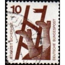 Germany. 1972 10 Pfennig Value. Jedgerzeit Sicherheit. Fine Used