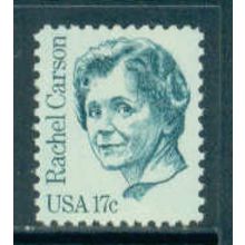 1857 17c Rachel Carson Fine MNH Dry Gum Plt/4 LL 1 MA1934
