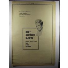 1956 NBC Radio Ad - Mary Margaret McBride