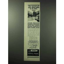 1962 Speer Bullets Ad - The Secret of One Shot Kills