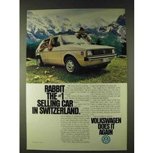 1979 Volkswagen Rabbit Ad - #1 Selling In Switzerland