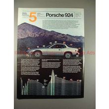 1980 Porsche 924 Car Ad - Vehicle Aerodynamic Form!!