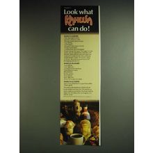 1985 Kahlua Liquor Ad - recipes for Kahlua Kabobs, Kahlua Hummer