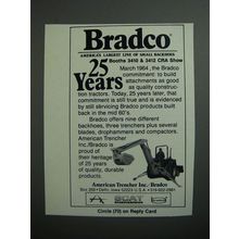 1989 Scat Engineering Bradco Backhoes Ad - Bradco 25 years