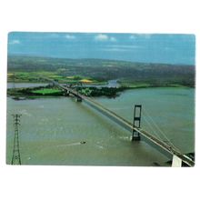 THE SEVERN BRIDGE unused vintage postcard ..BY Harvey Barton /