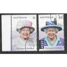 AUS 2019 (SET) 'QUEENS BIRTHDAY' (2v) FINE USED (EBID62-939)
