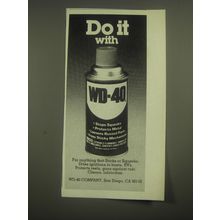 1981 WD-40 Oil Ad - Do it with WD-40