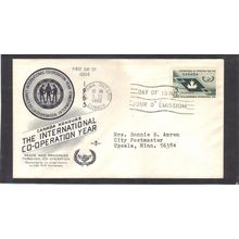 FDC Rose Craft 5c Peace and Progress (Cachet-Typed/A) CV39246