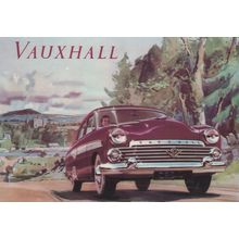 Vauxhall Classic Car Poster Advertising Postcard