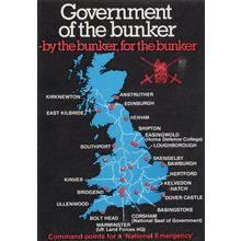 Map Of National Emergency Command Points Bunker Postcard