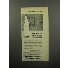1955 Hammacher Schlemmer Fizzmaster Ad - New way to make soda