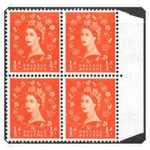 QEII Pre Decimal Wilding Definitive 1/2d Block of 4 Unmounted Mint hrd2a